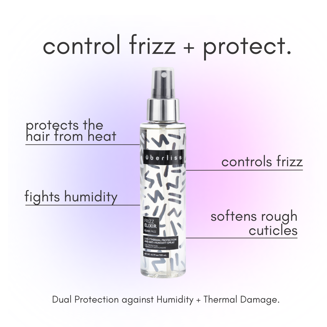 Frizz Elixir - Anti Frizz Heat Protectant Spray