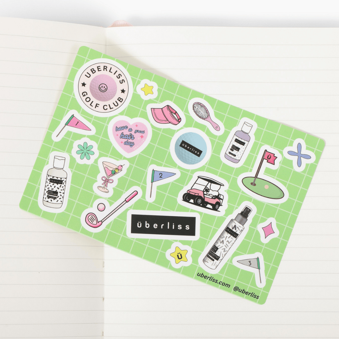Uberliss Golf Club Sticker Sheets