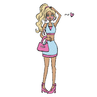 Illustration of a shopper heading out